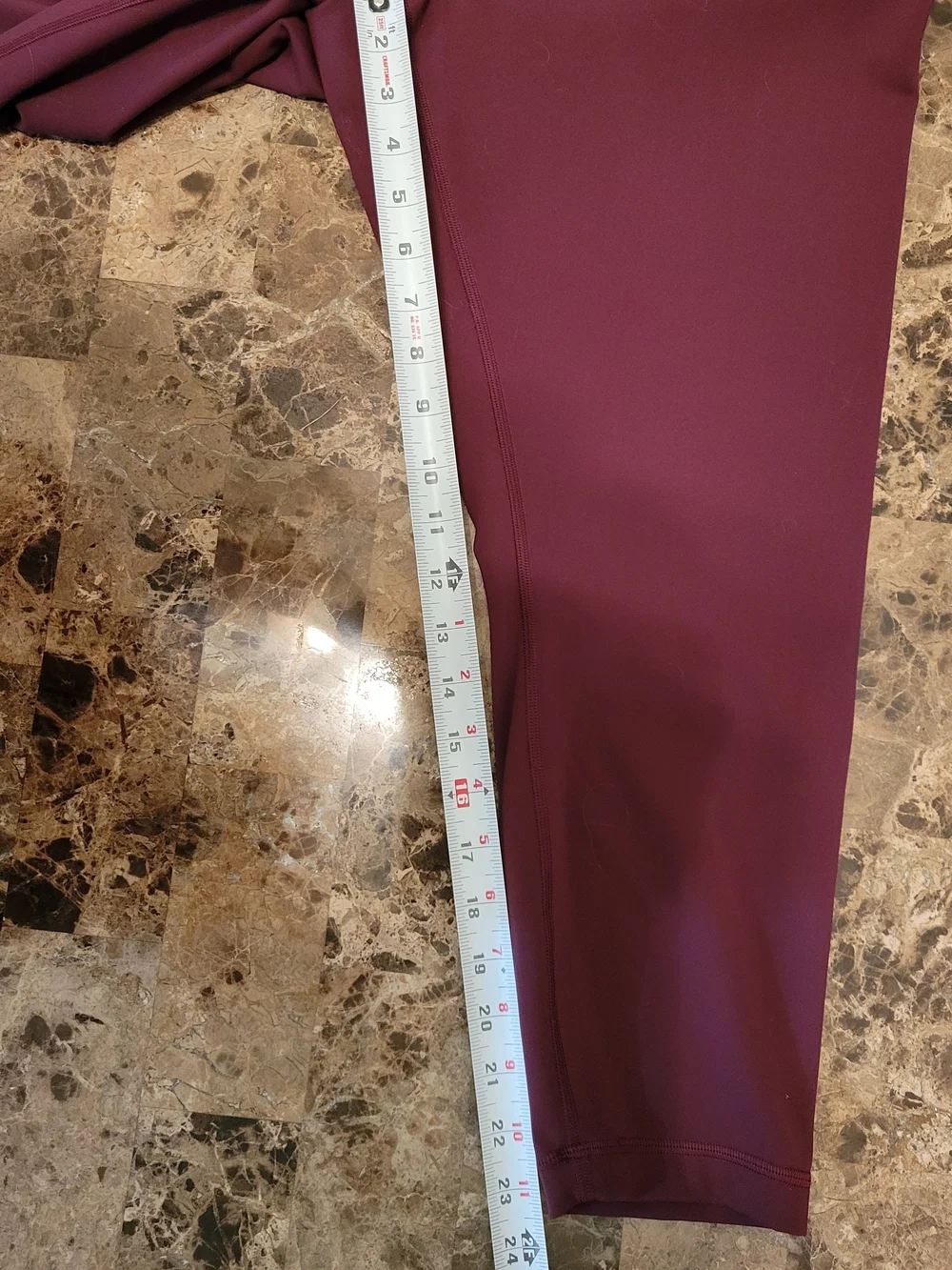 lululemon athletica High-Rise 7/8 Leggings in Deep Burgundy